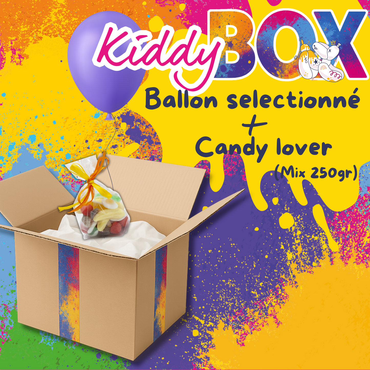 🎈 KIDDY BOX – Ballon Cœur Get me high