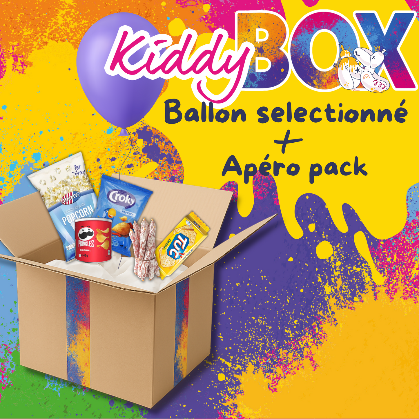 🎈 KIDDY BOX – Ballon Cœur Get me high