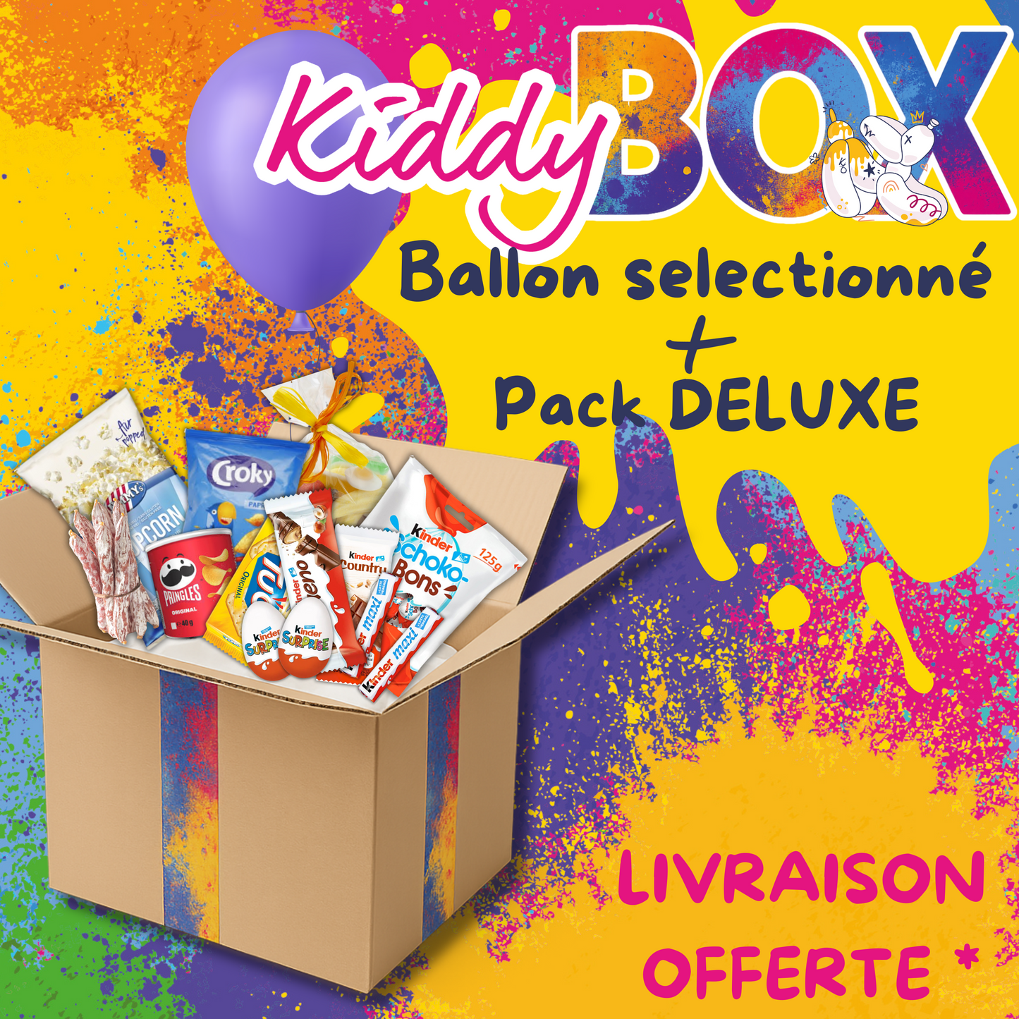 🎈 KIDDY BOX – Ballon Cœur Get me high