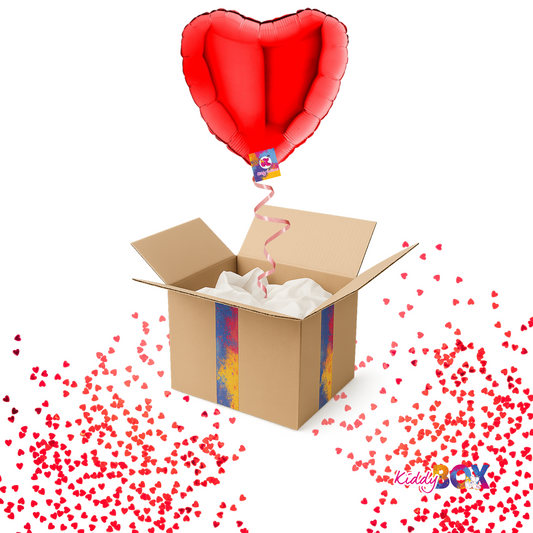 🎈 KIDDY BOX – Ballon Cœur Rouge