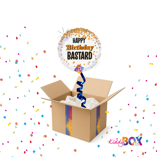 🎈 KIDDY BOX – Ballon Happy Birthday Bastard