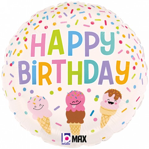🎈 KIDDY BOX – Ballon Happy Birthday Ice cream